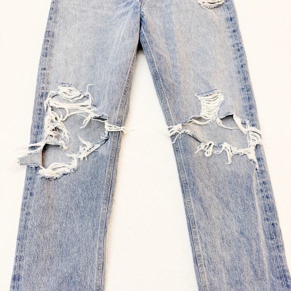 AGOLDE 90's Jean Button Down Light Wash Denim Jeans SIze 26 - Picture 8 of 9